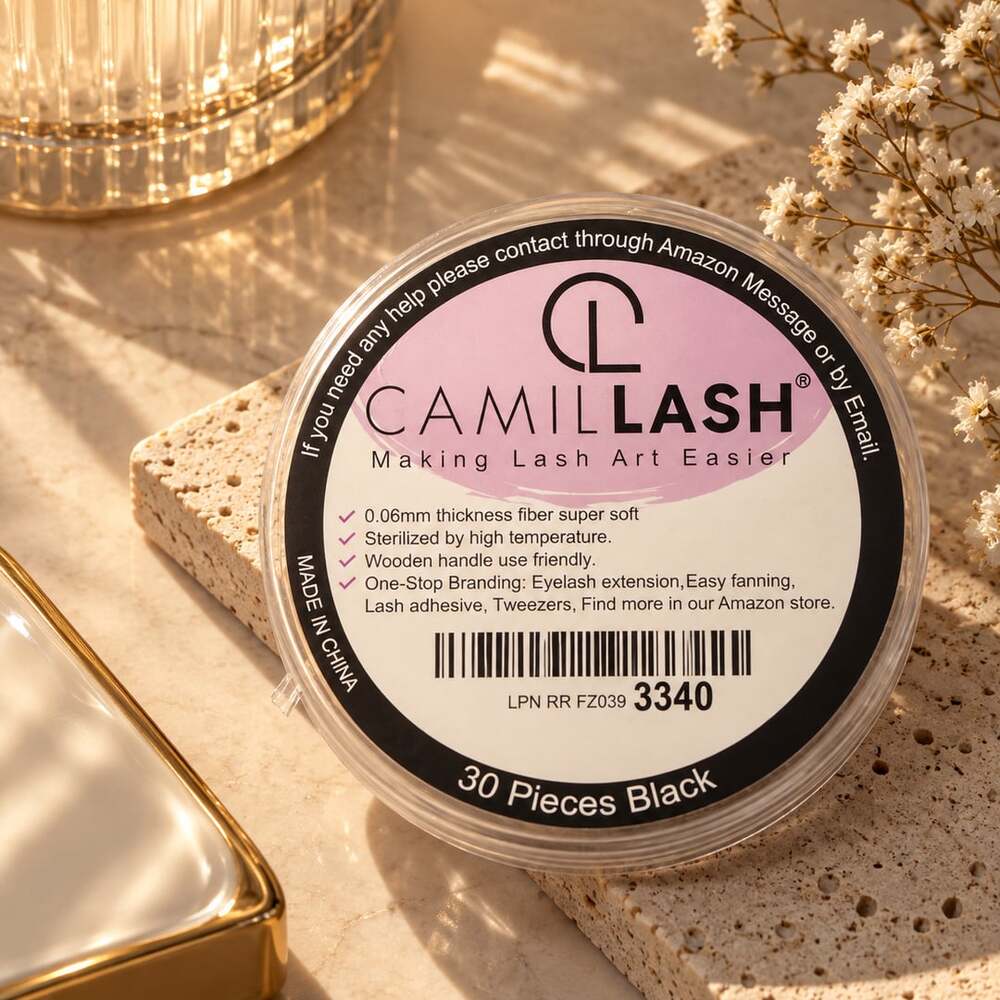 Camil Lash 30 Pieces Black Individual Lashes 0.06mm Thickness